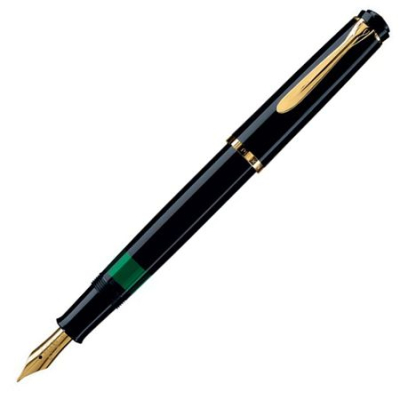 Ручка перьевая Pelikan Elegance Classic M200 Black GT перо Medium позолота 24K