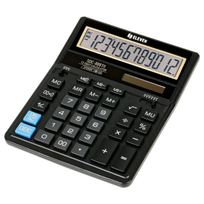 Калькулятор настольный Eleven 12 разрядов DM DP 158x203x31мм черный корпус