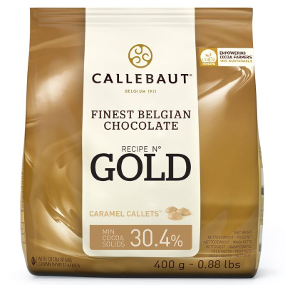 Шоколад белый карамелизированный Callebaut 'Gold' 0.4кг 