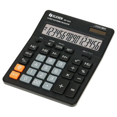 Калькулятор настольный Eleven 16 разрядов DP 155x205x36мм черный корпус