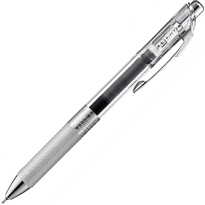 Ручка гелевая автоматическая Pentel 0.5мм EnerGel InFree с резиновой манжетой черная